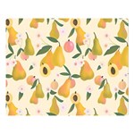 Yellow Juicy Pears And Apricots Double Sided Flano Blanket (Large)  80 x60  Blanket Front