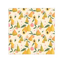 Yellow Juicy Pears And Apricots Small Satin Scarf (square) by SychEva