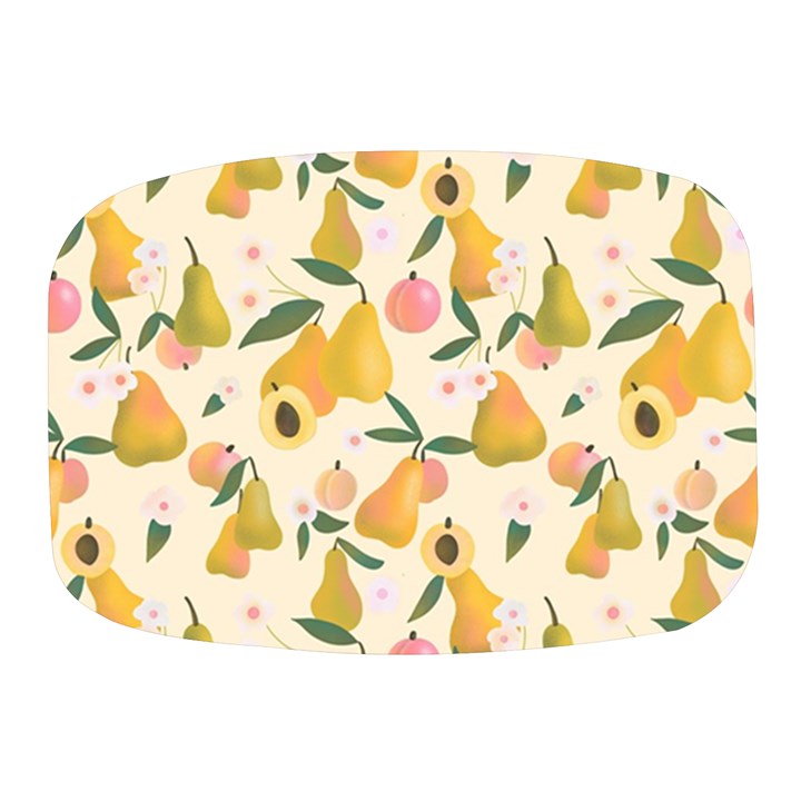 Yellow Juicy Pears And Apricots Mini Square Pill Box