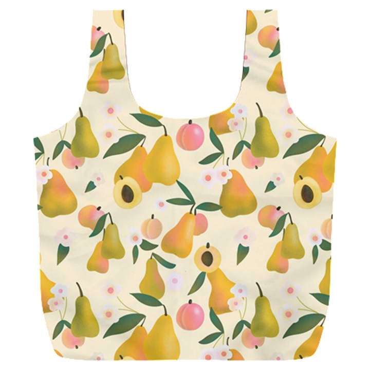 Yellow Juicy Pears And Apricots Full Print Recycle Bag (XXXL)