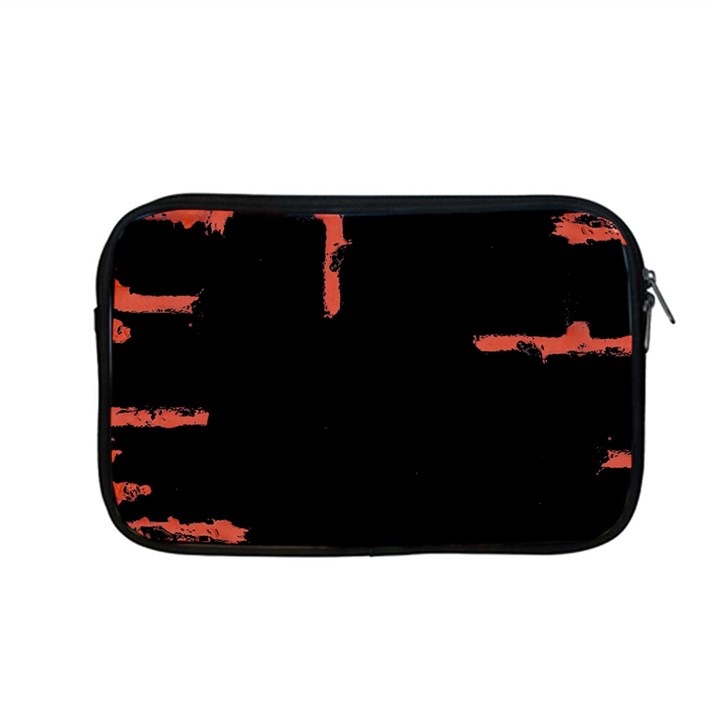 Red And Black Abstract Grunge Print Apple MacBook Pro 13  Zipper Case