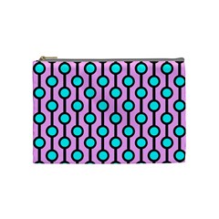 A Chain Of Blue Circles Cosmetic Bag (medium) by SychEva