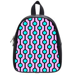 A Chain Of Blue Circles School Bag (small) by SychEva