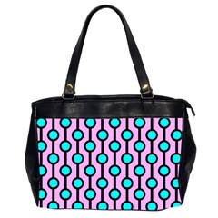 A Chain Of Blue Circles Oversize Office Handbag (2 Sides) by SychEva