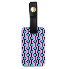 A Chain Of Blue Circles Luggage Tag (one Side) by SychEva