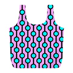 A Chain Of Blue Circles Full Print Recycle Bag (l) by SychEva