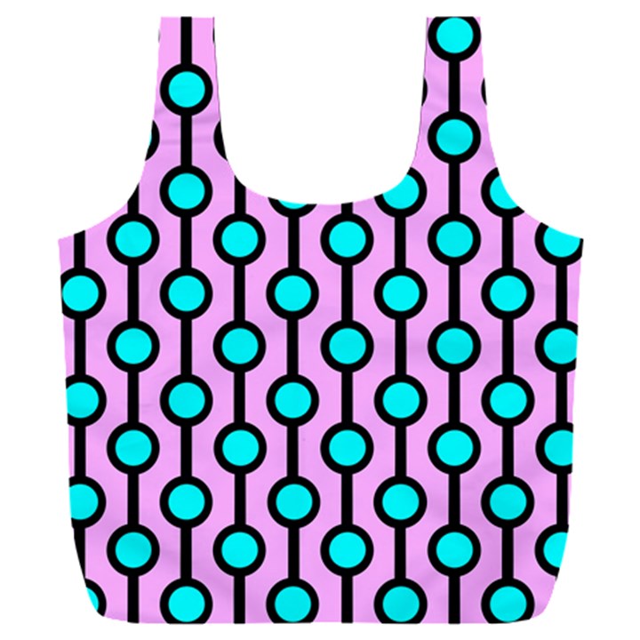 A Chain Of Blue Circles Full Print Recycle Bag (XXL)