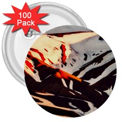 Iceland-landscape-mountains-snow 3  Buttons (100 Pack)  by Amaryn4rt