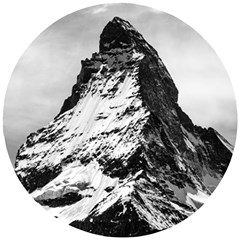 Matterhorn-switzerland-mountain Wooden Puzzle Round by Amaryn4rt