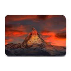 Switzerland-zermatt-mountains-snow- Plate Mats by Amaryn4rt