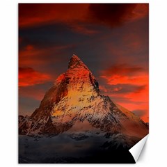 Switzerland-zermatt-mountains-snow- Canvas 11  X 14 