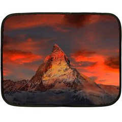 Switzerland-zermatt-mountains-snow- Double Sided Fleece Blanket (mini)  by Amaryn4rt