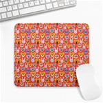 Cute Faces Of Dogs And Cats With Glasses Large Mousepads Front