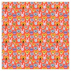 Cute Faces Of Dogs And Cats With Glasses Lightweight Scarf 