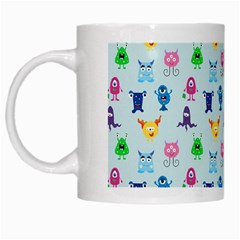 Funny Monsters White Mugs by SychEva