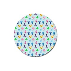 Funny Monsters Magnet 3  (round) by SychEva