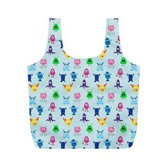 Funny Monsters Full Print Recycle Bag (m) by SychEva