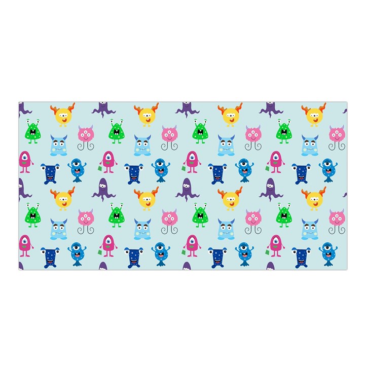 Funny Monsters Satin Shawl