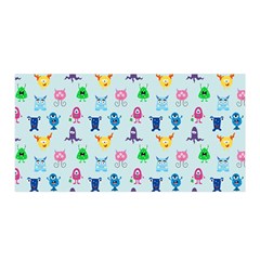 Funny Monsters Satin Wrap by SychEva