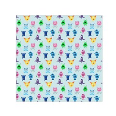 Funny Monsters Small Satin Scarf (square) by SychEva