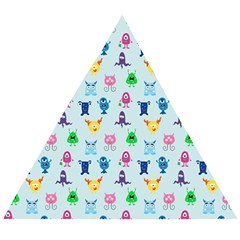 Funny Monsters Wooden Puzzle Triangle by SychEva