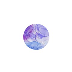 Purple And Blue Alcohol Ink  1  Mini Buttons by Dazzleway