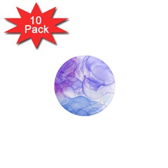 Purple And Blue Alcohol Ink  1  Mini Magnet (10 Pack)  by Dazzleway