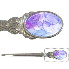 Purple And Blue Alcohol Ink  Letter Opener by Dazzleway