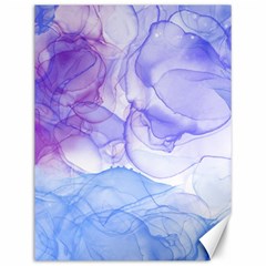 Purple And Blue Alcohol Ink  Canvas 12  X 16  by Dazzleway