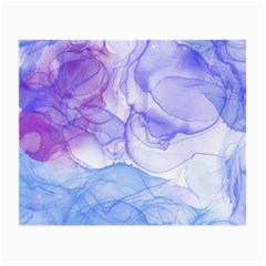 Purple And Blue Alcohol Ink  Small Glasses Cloth (2 Sides) by Dazzleway