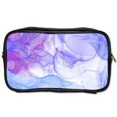 Purple And Blue Alcohol Ink  Toiletries Bag (two Sides) by Dazzleway