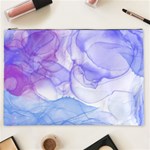 Purple and blue alcohol ink  Cosmetic Bag (XXL) Front