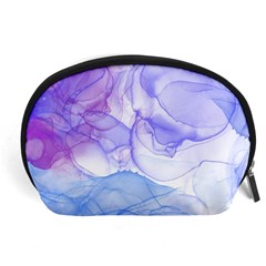 Purple And Blue Alcohol Ink  Accessory Pouch (large) by Dazzleway