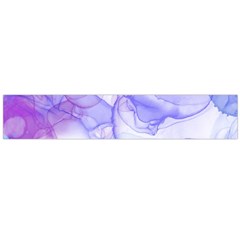 Purple And Blue Alcohol Ink  Large Flano Scarf  by Dazzleway