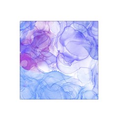 Purple And Blue Alcohol Ink  Satin Bandana Scarf by Dazzleway