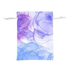 Purple And Blue Alcohol Ink  Lightweight Drawstring Pouch (l) by Dazzleway