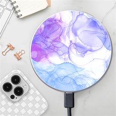 Purple And Blue Alcohol Ink  Wireless Charger by Dazzleway