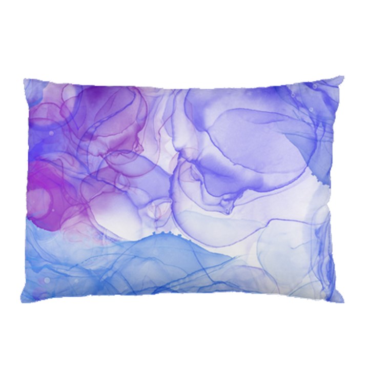 Purple and blue alcohol ink  Pillow Case (Two Sides)