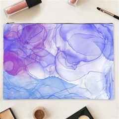 Purple And Blue Alcohol Ink  Cosmetic Bag (xxl) by Dazzleway