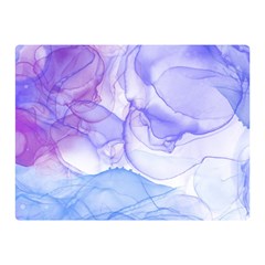 Purple And Blue Alcohol Ink  Double Sided Flano Blanket (mini)  by Dazzleway