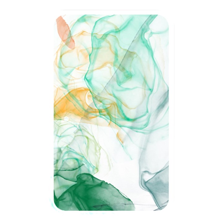 Green and orange alcohol ink Memory Card Reader (Rectangular)