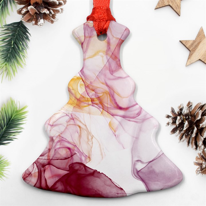 Red and orange alcohol in  Christmas Tree Ornament (Two Sides)