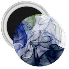 Blue Alcohol Ink 3  Magnets by Dazzleway