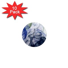 Blue Alcohol Ink 1  Mini Magnet (10 Pack)  by Dazzleway