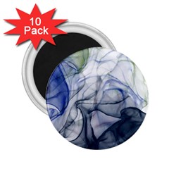 Blue Alcohol Ink 2 25  Magnets (10 Pack)  by Dazzleway