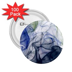 Blue Alcohol Ink 2 25  Buttons (100 Pack)  by Dazzleway