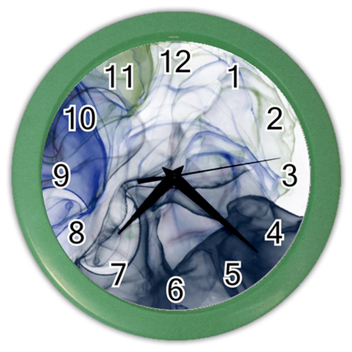 Blue alcohol ink Color Wall Clock