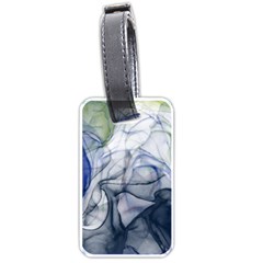 Blue Alcohol Ink Luggage Tag (one Side)