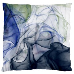 Blue Alcohol Ink Large Cushion Case (two Sides) by Dazzleway