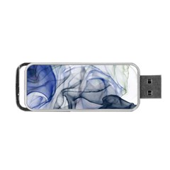 Blue Alcohol Ink Portable Usb Flash (one Side)